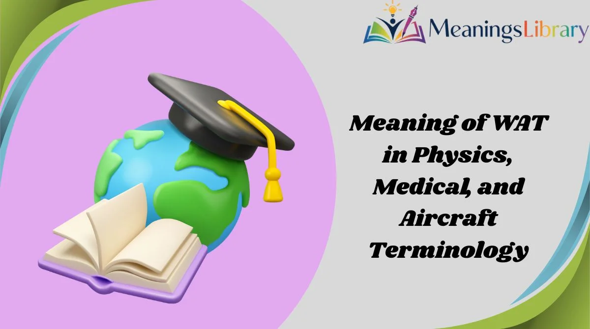 Meaning of WAT in Physics, Medical, and Aircraft Terminology