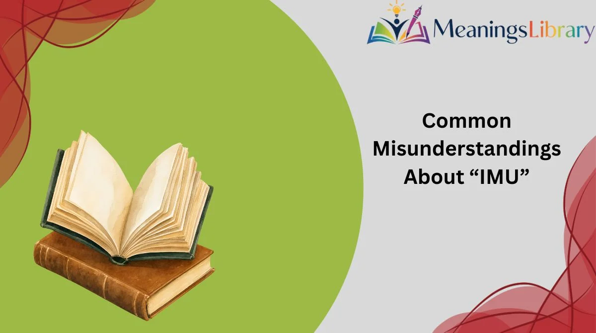 Common Misunderstandings About “IMU”