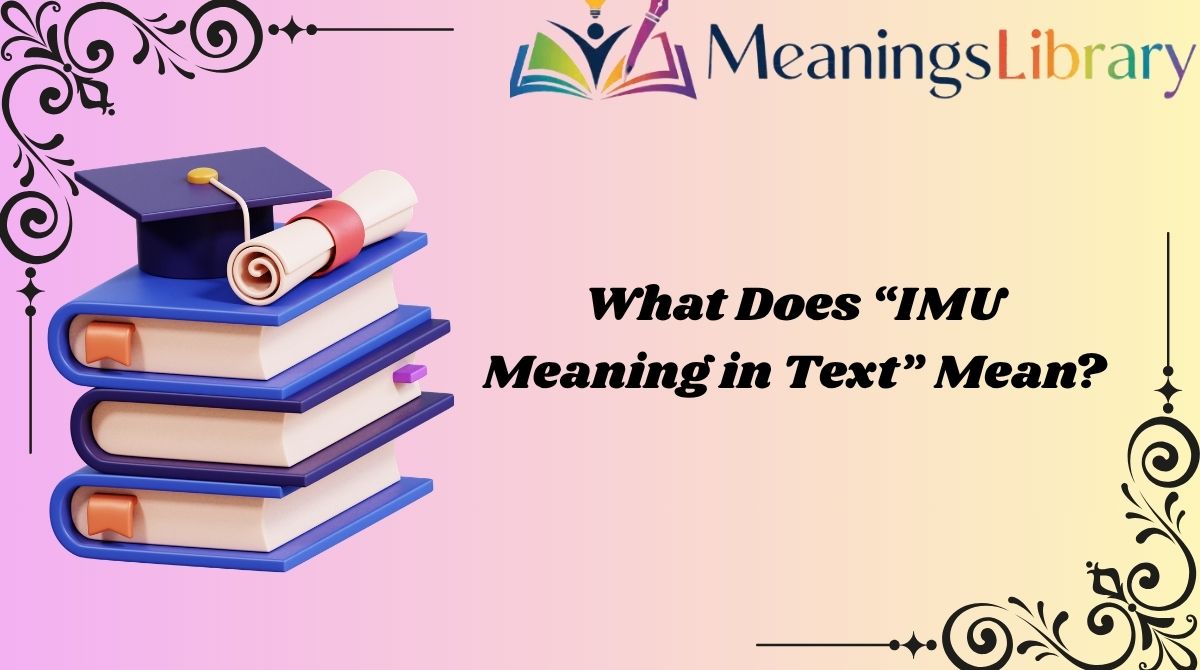 What Does “IMU Meaning in Text” Mean?