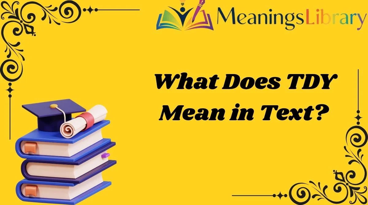 what-does-tdy-mean-in-text
