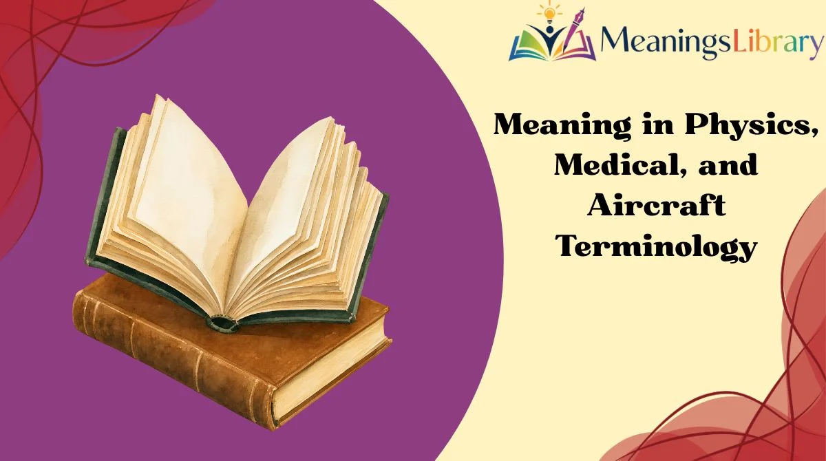 Meaning in Physics, Medical, and Aircraft Terminology Meaning in Physics, Medical, and Aircraft Terminology