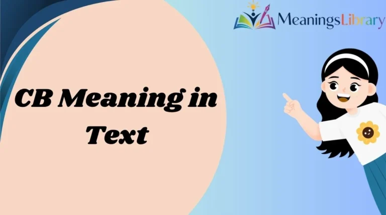 CB Meaning in Text