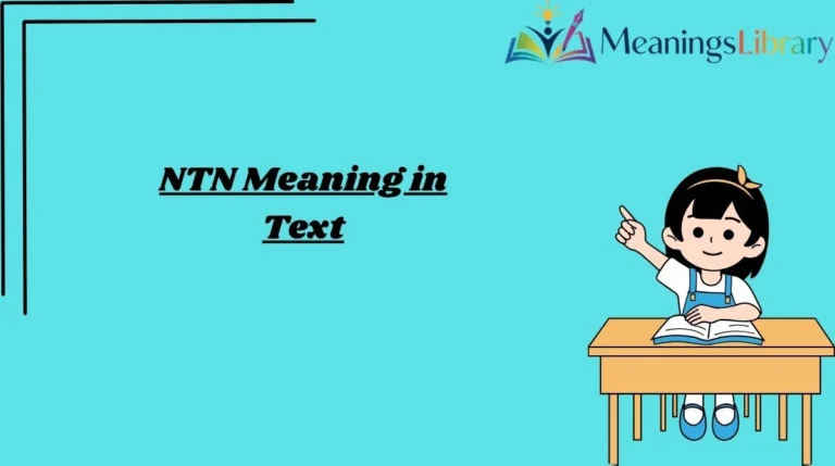 NTN Meaning in Text