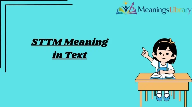 STTM Meaning in Text